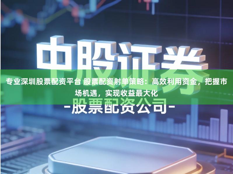专业深圳股票配资平台 股票配资射单策略：高效利用资金，把握市场机遇，实现收益最大化